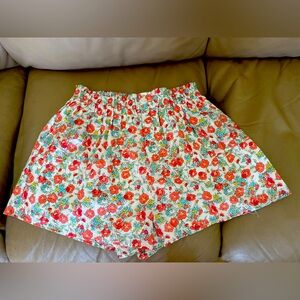 Janie and Jack Girls Floral Smocked Waist Short Size 16